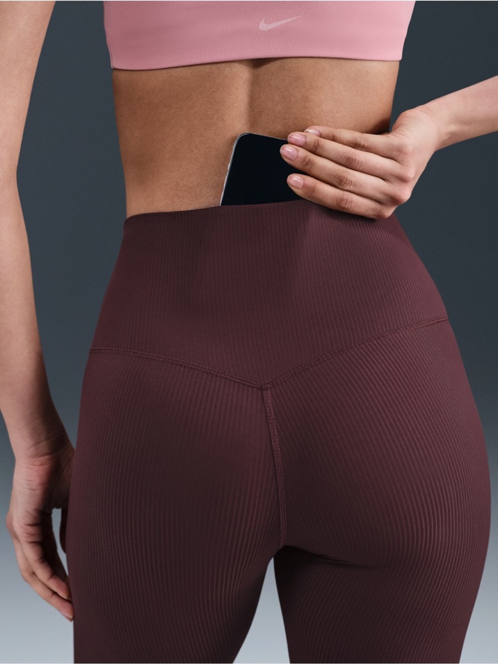 Nike Zenvy Rib
Women's High-Waisted 7/8 Leggings - Picture 4 of 10